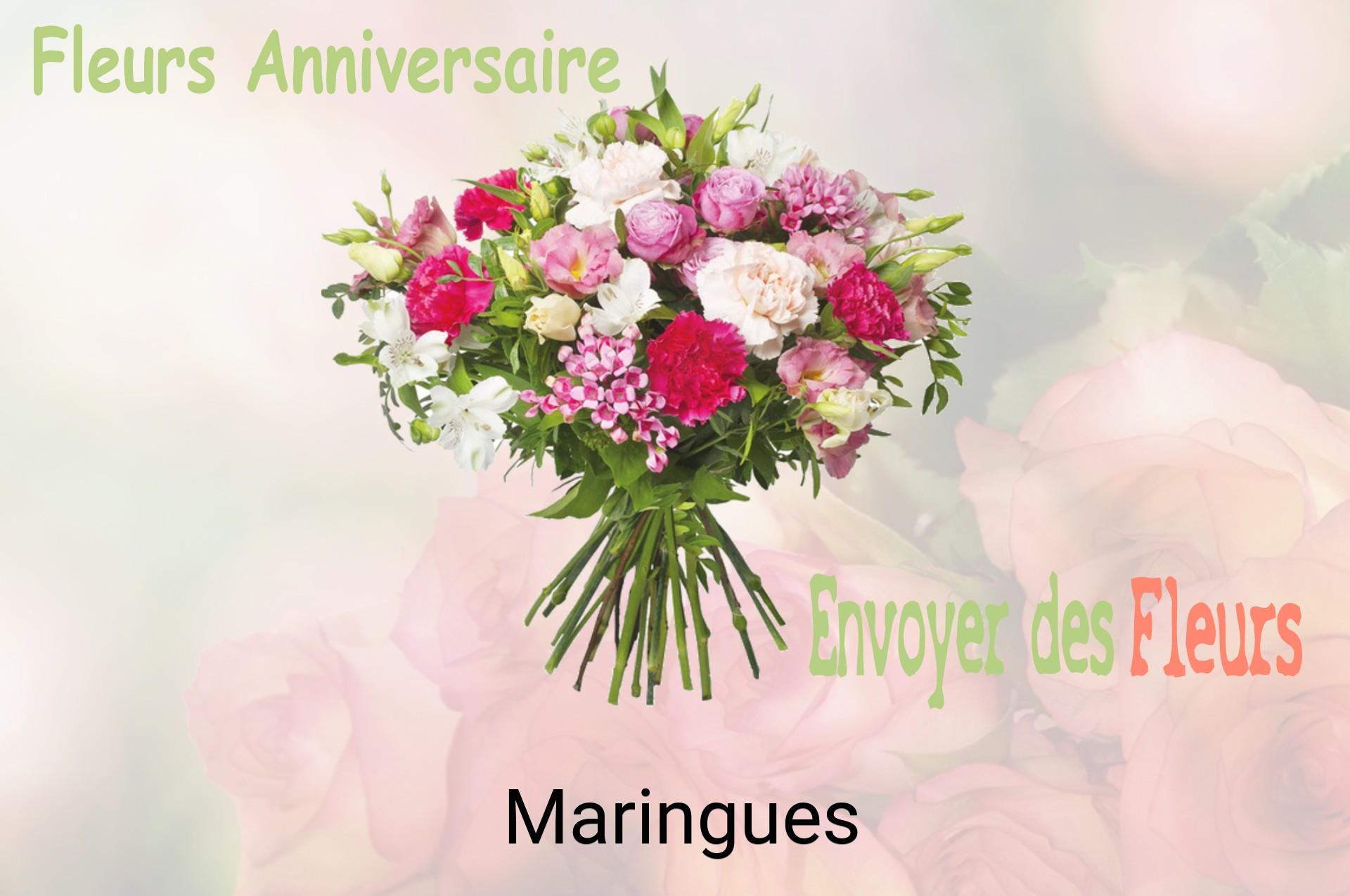 Bouquet de fleurs d’anniversaire livré à Maringues